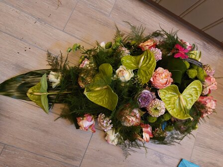 bloemen langwerpig paarse tinten