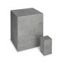 Houten urne kubus - eik fineer betonlook