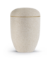Urne in polymeer - Kleur: crème Hoogte: 27.5cm - Dia: 18.5cm - 4 L