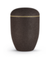 Urne in polymeer - Kleur: bruin - Hoogte: 27.5cm - Dia: 18.5cm - 4 L