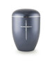 Urne swarovski blauw met swarovski kruis