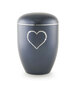 Urne swarovski blauw met swarovski hart